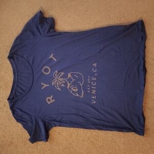 RYOT Venice CA Skull & Palm Tree T-Shirt Women's Medium